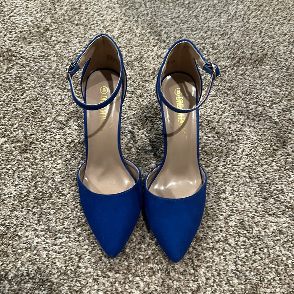 Brand New Blue Block Heels